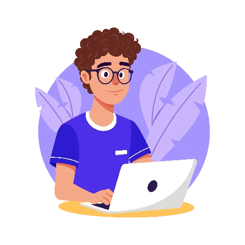 توسعه‌دهنده جوان با لپ‌تاپ